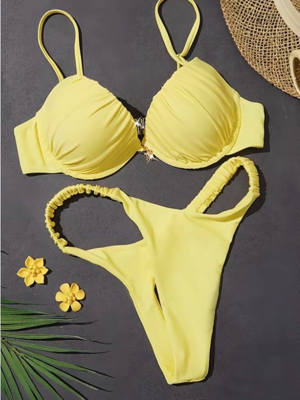 Yellow Two-Piece Bikini Set